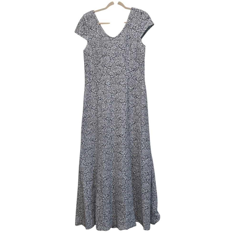 Alex Evenings Blue lace Mermaid Maxi Dress